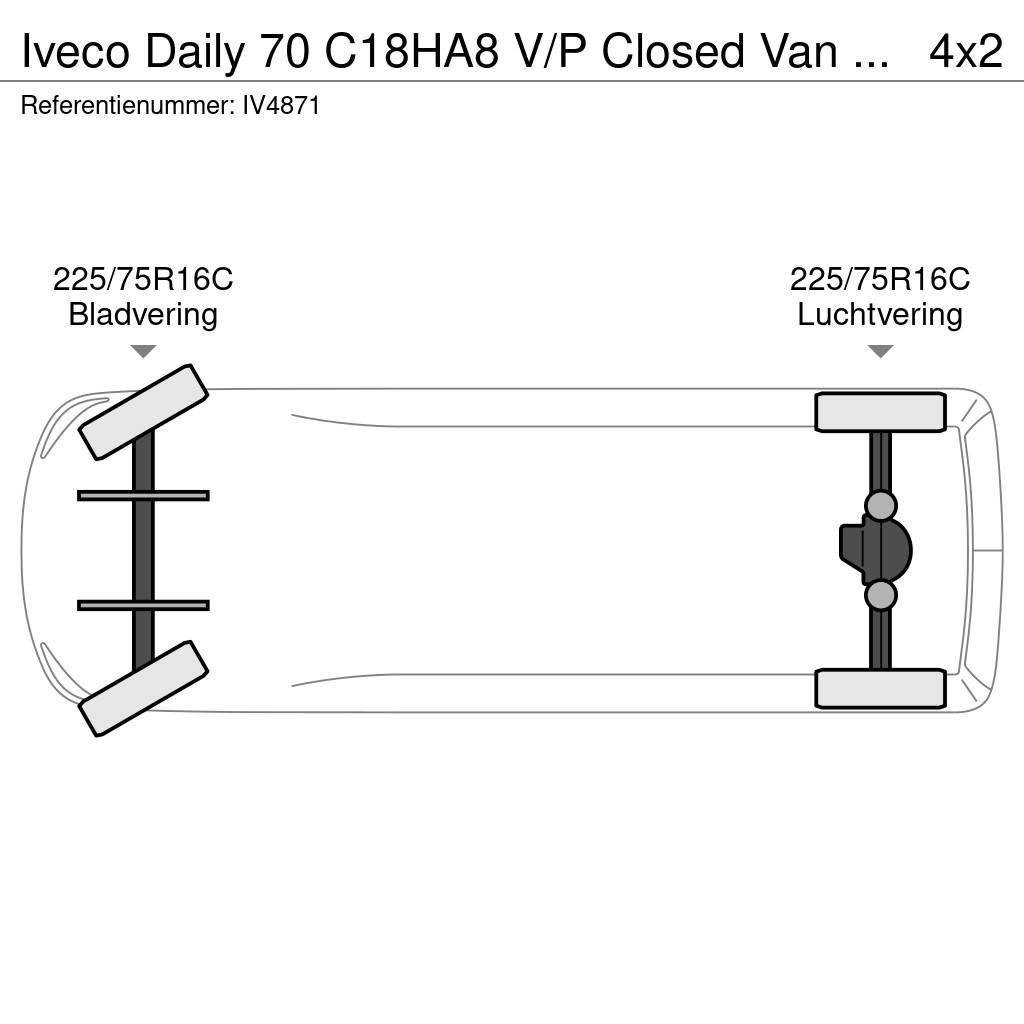 Iveco Daily 70 C18HA8 V/P Closed Van (3 units) Dobozos
