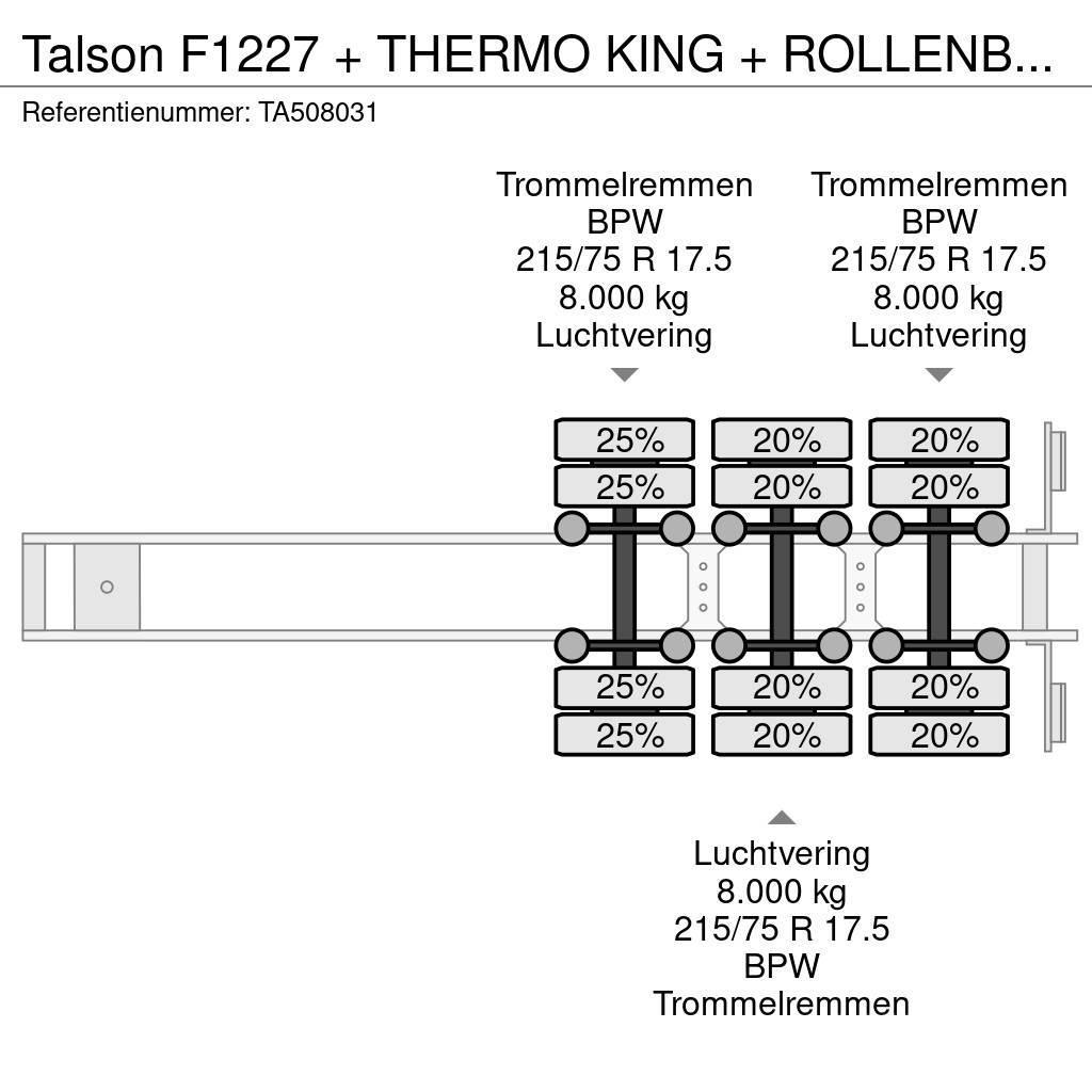 Talson F1227 + THERMO KING + ROLLENBANEN - MEGA Hűtős félpótkocsik