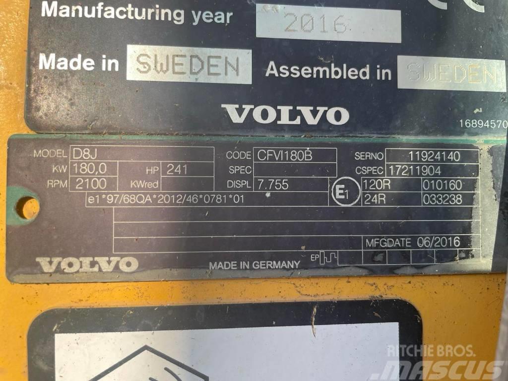 Volvo D8J Gumikerekes homlokrakodók