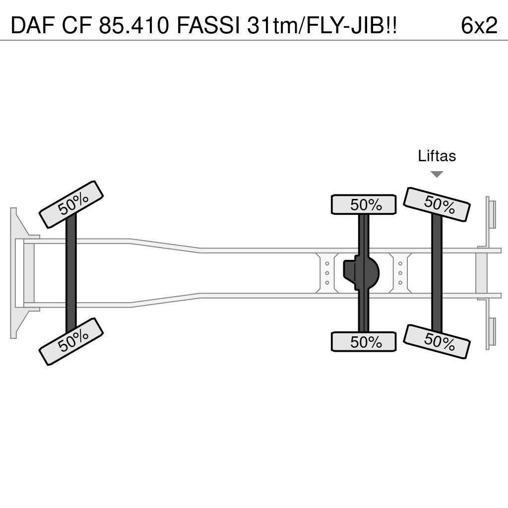 DAF CF 85.410 FASSI 31tm/FLY-JIB!! Terepdaruk