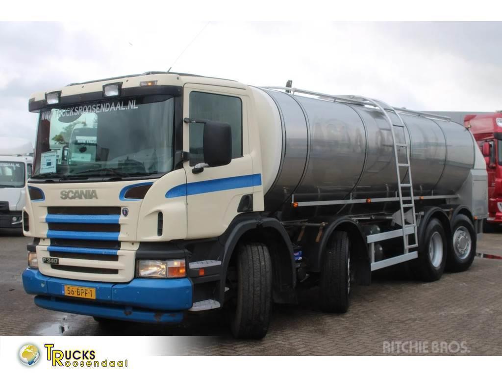 Scania P340 milk/water + 19.500 liter + 8x2 Tartályos teherautók