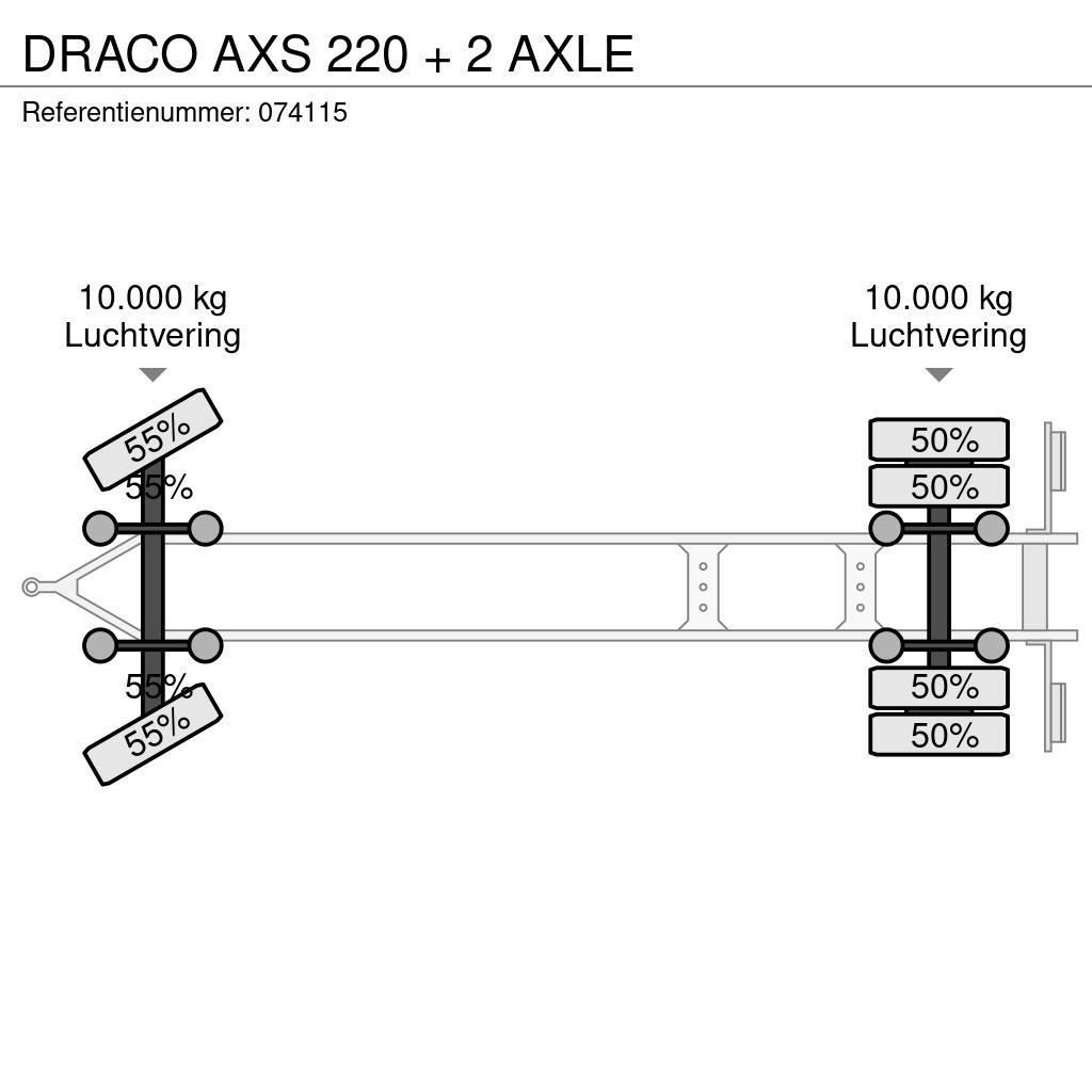 Draco AXS 220 + 2 AXLE Ponyvás pótkocsik