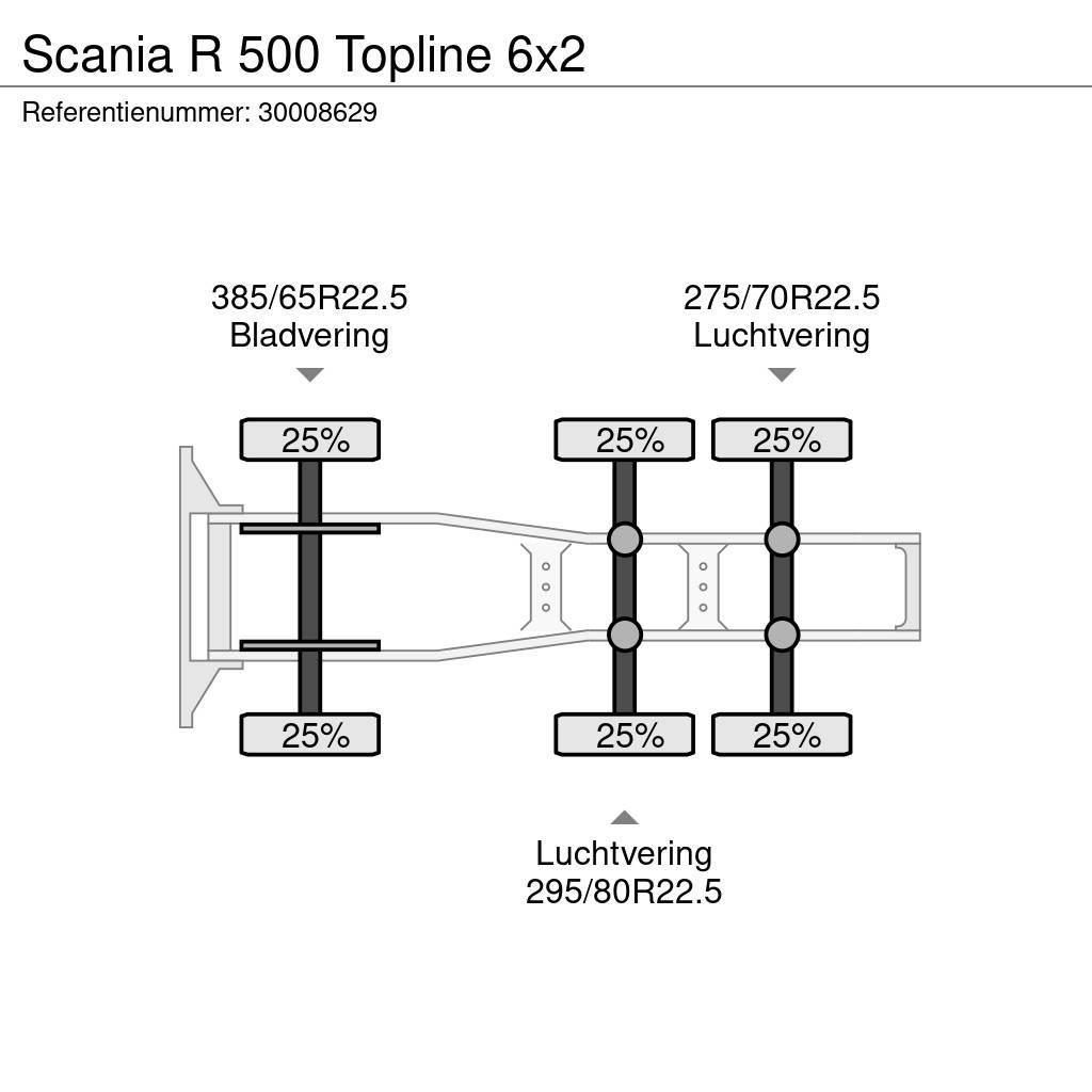 Scania R 500 Topline 6x2 Nyergesvontatók