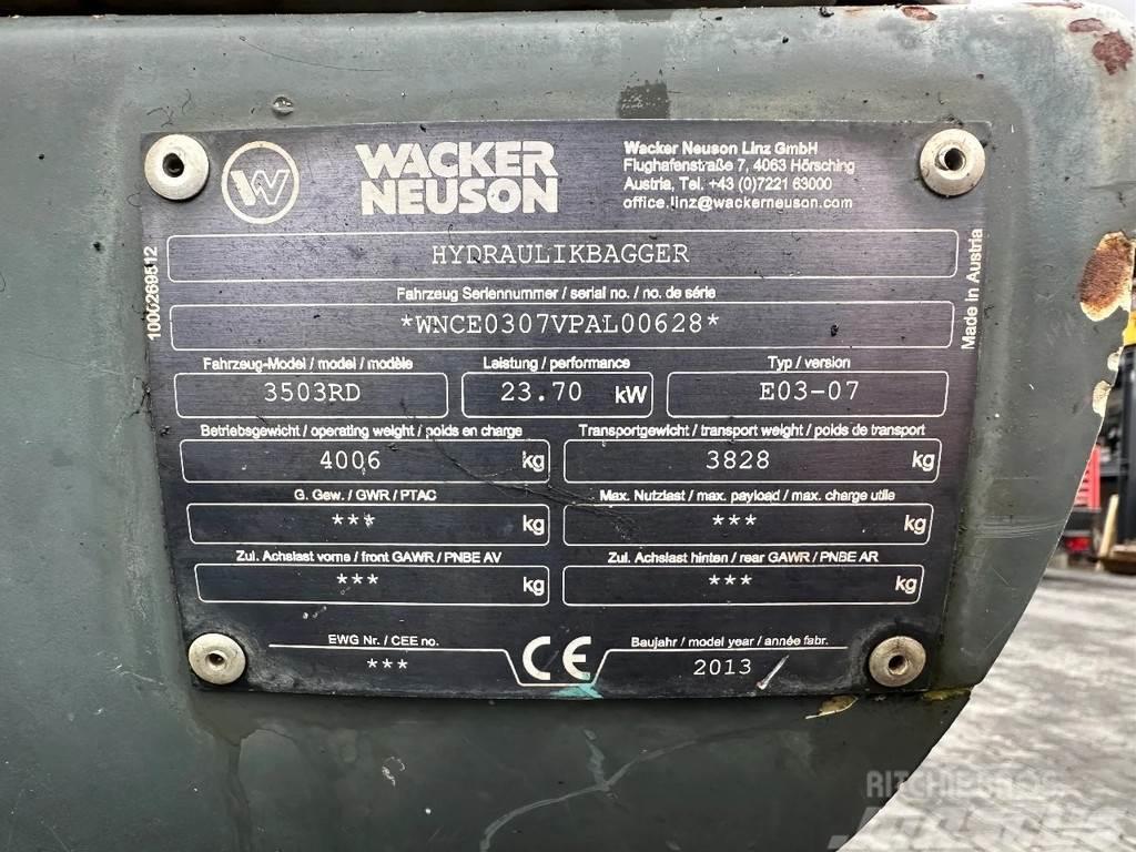 Wacker Neuson 3503 RD Mini kotrók < 7t