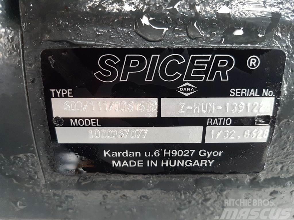 Wacker Neuson -Spicer Dana 603/111/0061539-Axle/Achse/As Tengelyek
