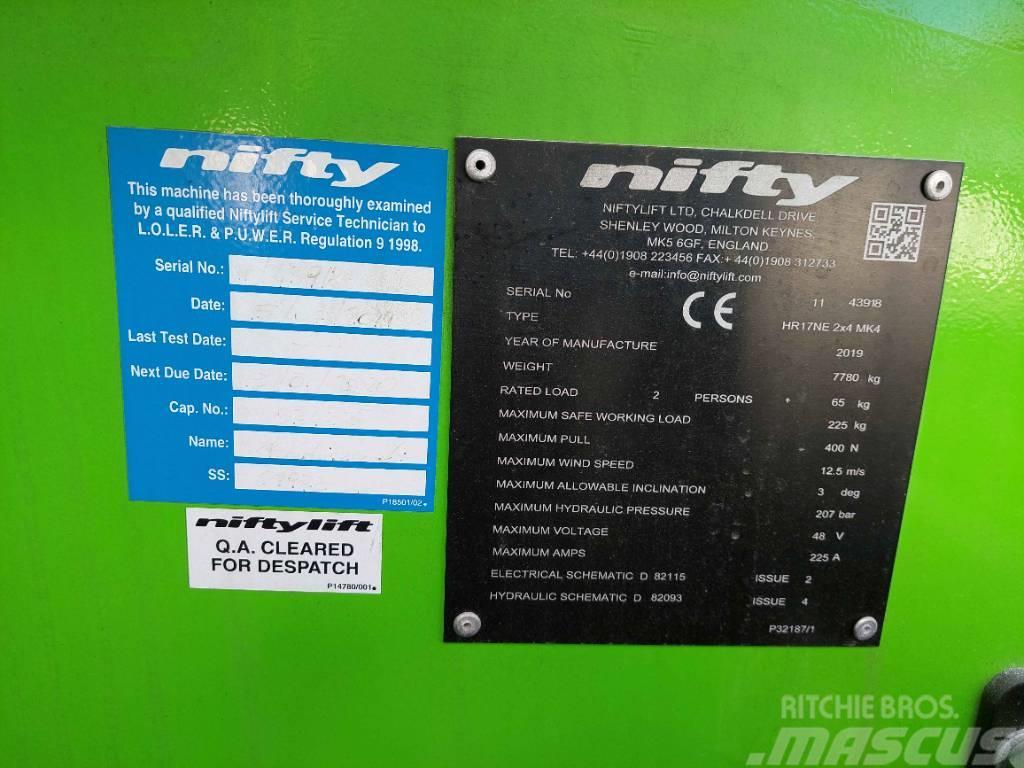 Niftylift HR 17 NE MK4 Karos emelők