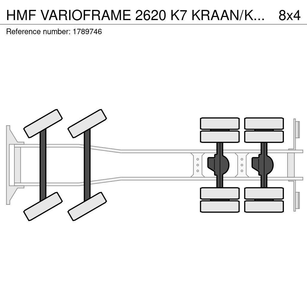 HMF VARIOFRAME 2620 K7 KRAAN/KRAN/CRANE/GRUA Darus teherautók