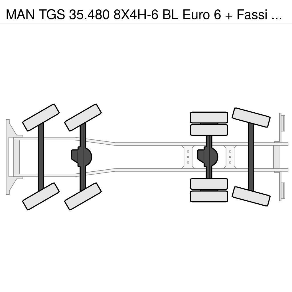 MAN TGS 35.480 8X4H-6 BL Euro 6 + Fassi F1350RA.2.28 + Terepdaruk