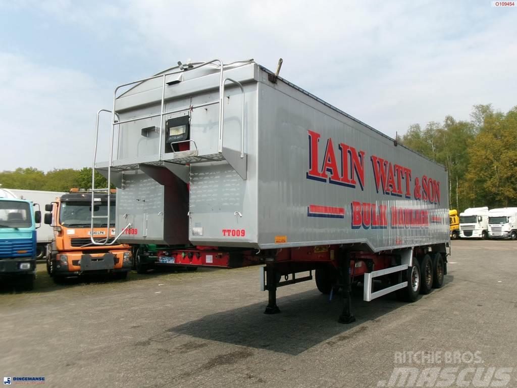 Montracon Tipper trailer alu 55 m3 + tarpaulin Billenő félpótkocsik