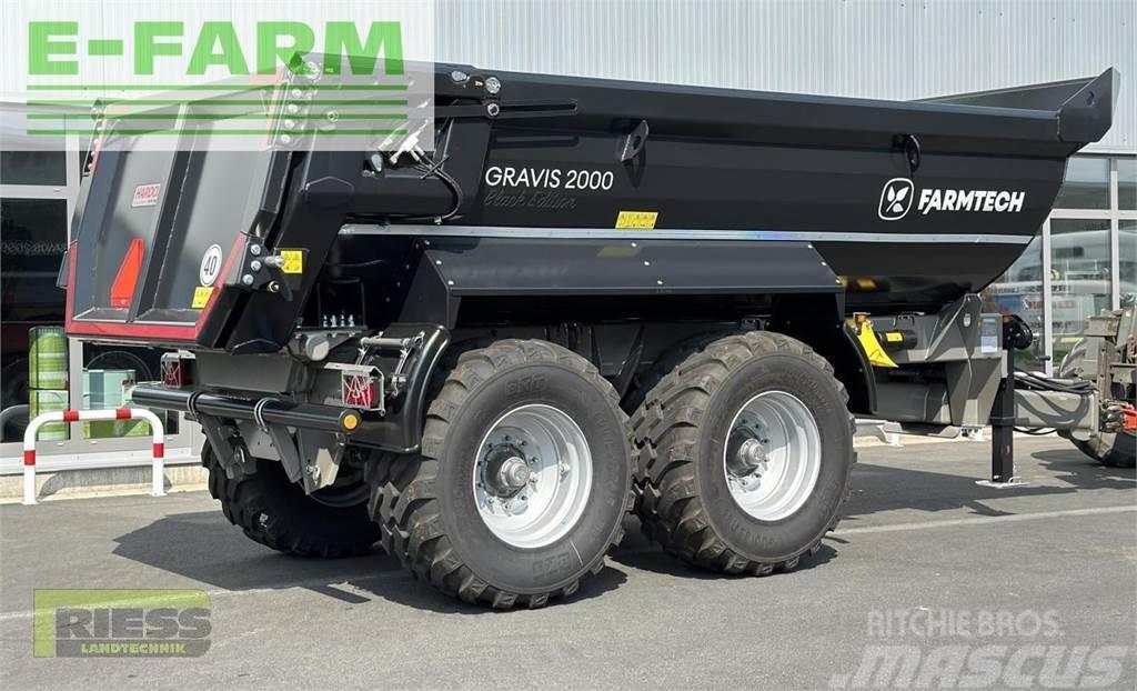 Farmtech gravis 2000 hardox black edition Mezőgazdasági Általános célú pótkocsik