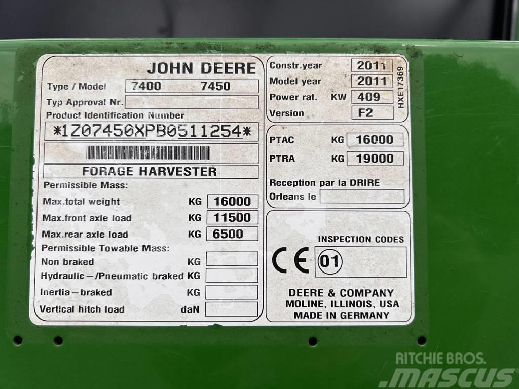 John Deere 7450 Önjáró szecskázók
