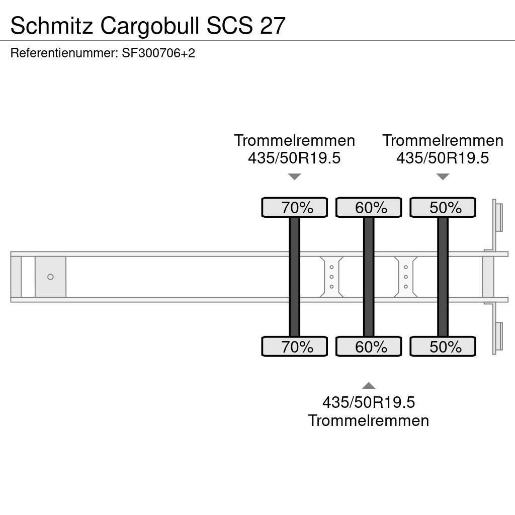 Schmitz Cargobull SCS 27 Elhúzható ponyvás félpótkocsik