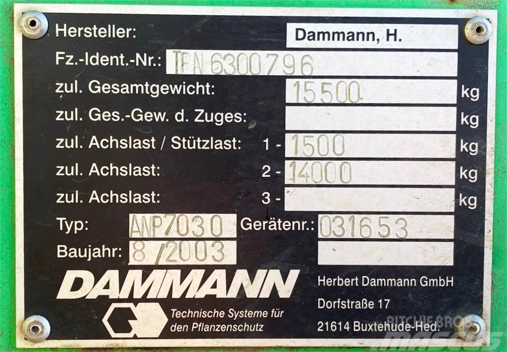 Dammann ANP 7030 Profi Class - Tandemspritze 30m Vontatott trágyaszórók