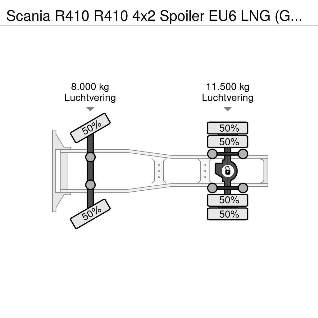 Scania R410 R410 4x2 Spoiler EU6 LNG (GAS) Automatik Nyergesvontatók