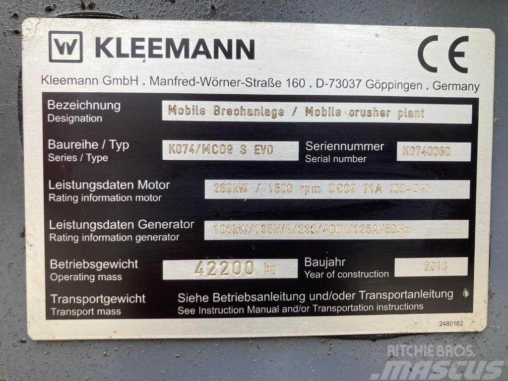 Kleemann Mco 9 s Mobil törőgépek
