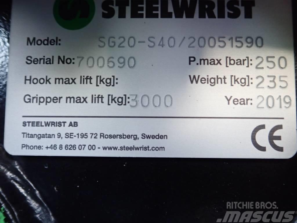 Steelwrist Sortiergreifer SG20 passend zu Volvo ECR35 Markolók