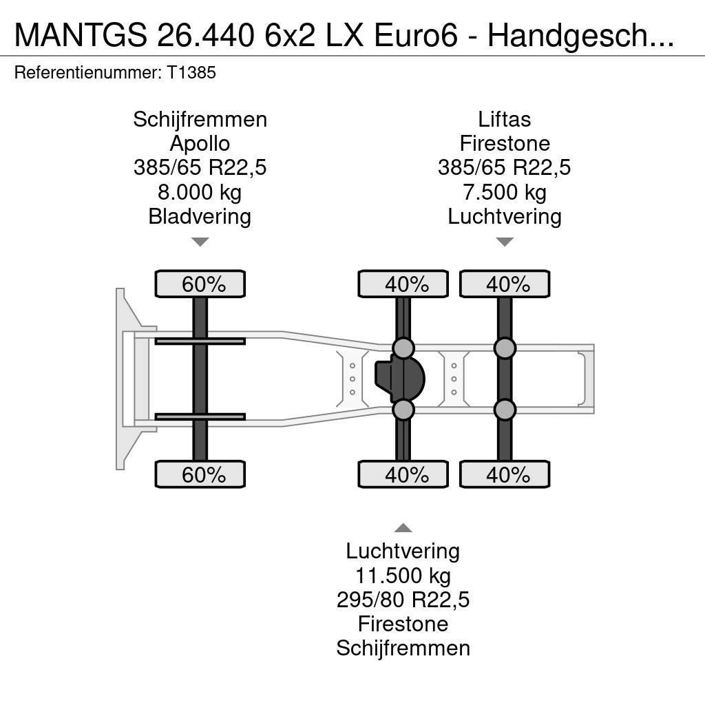 MAN TGS 26.440 6x2 LX Euro6 - Handgeschakeld - Lift-As Nyergesvontatók