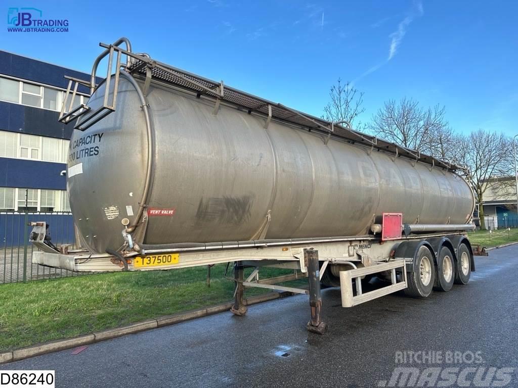 Menci Chemie 37100 liter RVS chemie tank, 1 Compartment Tartályos félpótkocsik