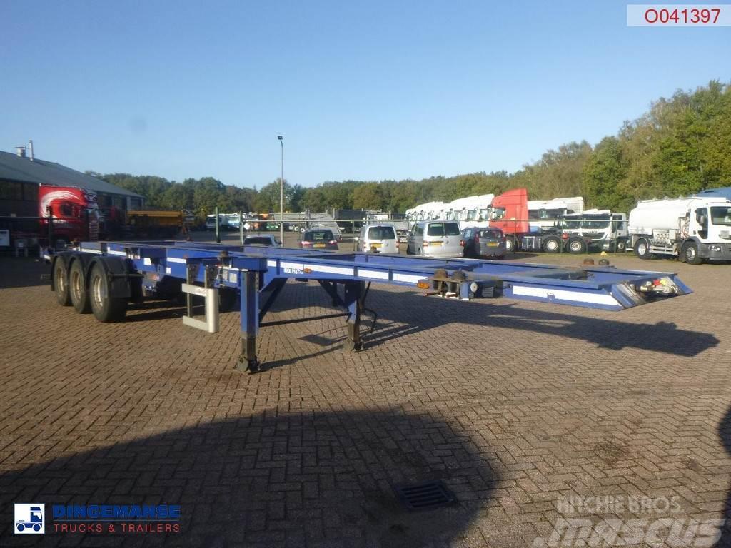 Dennison 3-axle container trailer 20-30-40-45 ft Konténerkeret / Konténeremelő félpótkocsik