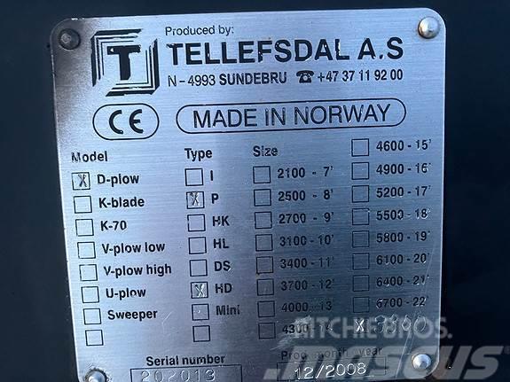 Tellefsdal D3300HD Diagonalplog Hóeltakarítók