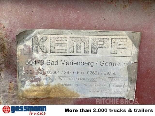 Kempf SKM 32/2 Stahlmulde ca. 24m³, Liftachse, Billenő félpótkocsik