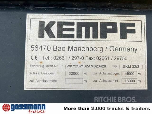 Kempf SKM 32/2 Stahlmulde ca. 23m³, Liftachse, Billenő félpótkocsik