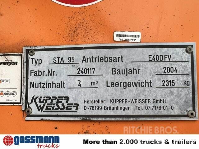 Küpper-Weisser STA 95 Salzstreuer auf Abrollrahmen, ca. 4m³ Egyéb traktor tartozékok