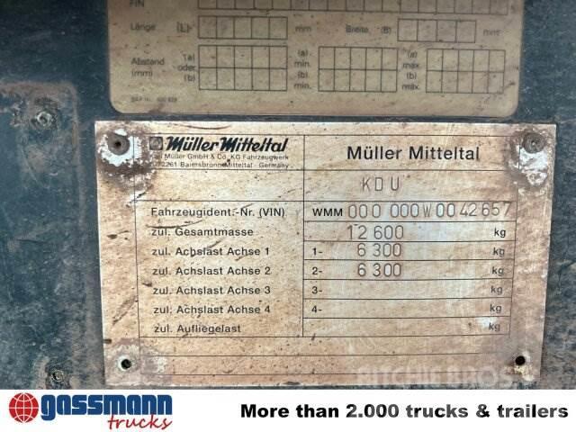 Müller-Mitteltal KDU 12.6, Ex-Bundeswehr Billenő pótkocsik