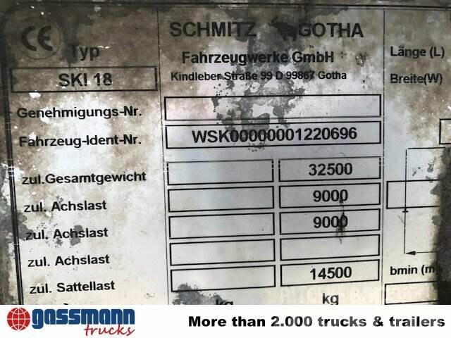 Schmitz SKI 18 SL06-7.2 Alumulde mit Stahlboden ca. 25m³ Billenő félpótkocsik