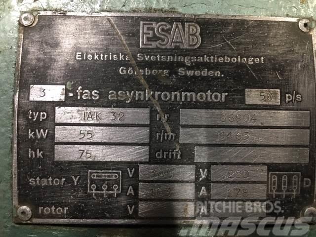  55 kW Esab 3-fas Asynkronmotor Type IAK 32 E-Motor Motorok