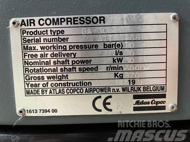 Atlas Copco GA30 el-skruekompressor Kompresszorok