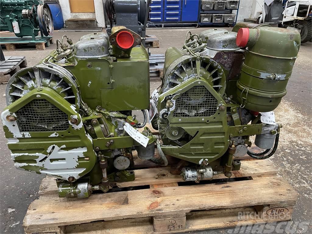 Deutz F2L511 motor, luftkøler, ex. army Motorok