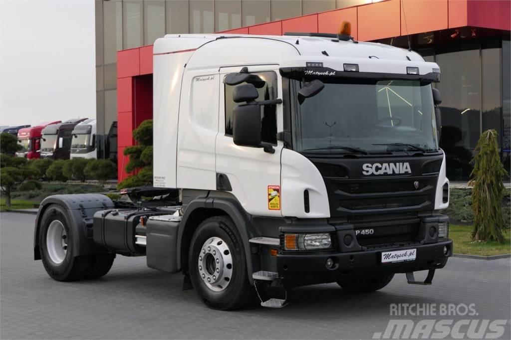 Scania P 450 / RETARDER / HYDRAULIKA / NISKA KABINA / WAG Nyergesvontatók