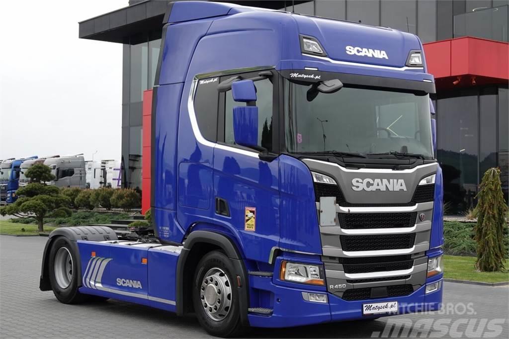 Scania R 450 / RETARDER / NOWY MODEL / OPONY 100 % Nyergesvontatók