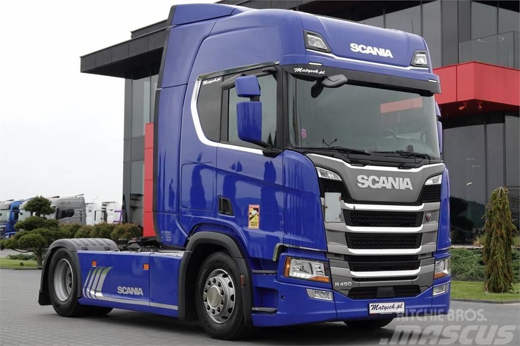 Scania R 450 / RETARDER / NOWY MODEL / OPONY 100 % Nyergesvontatók