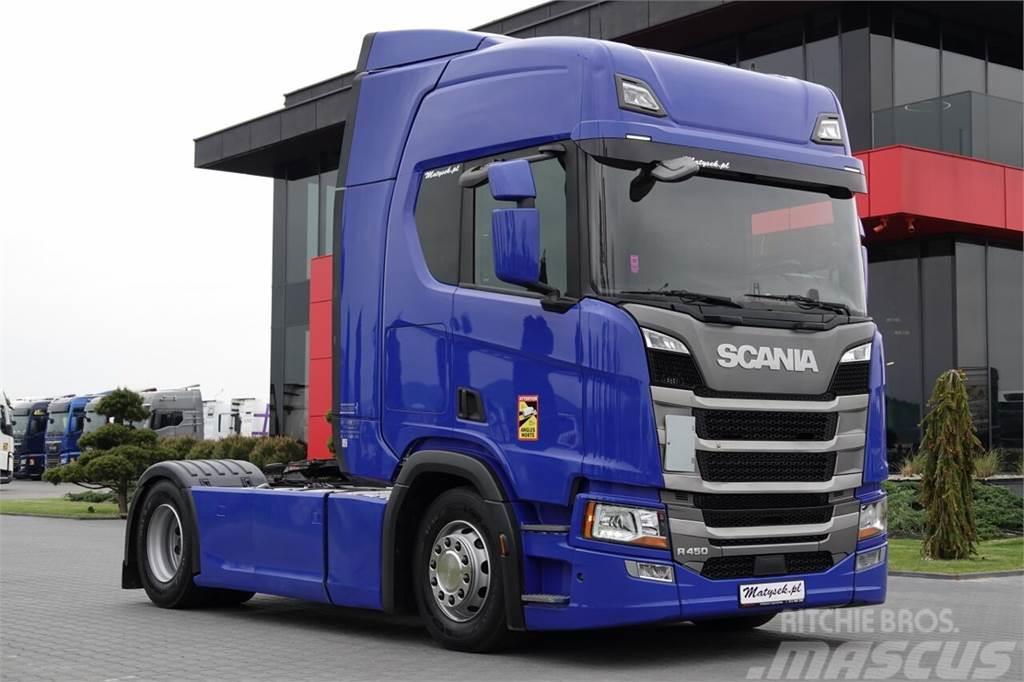 Scania R 450 / RETARDER / NAVI / NOWY MODEL / OPONY 100 % Nyergesvontatók