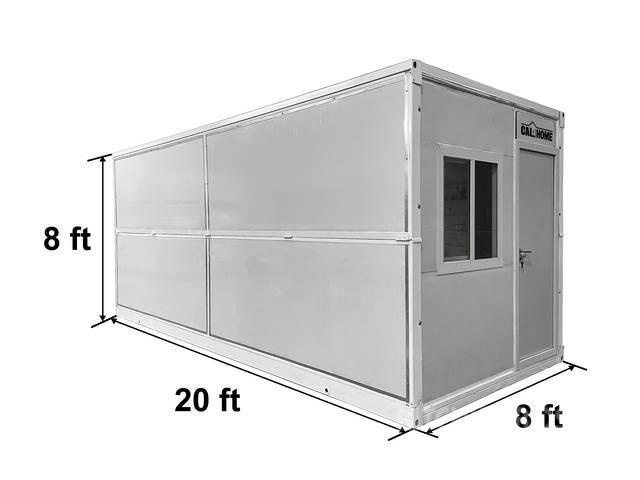  20 ft x 8 ft x 8 ft Foldable Metal Storage Shed wi Raktárkonténerek