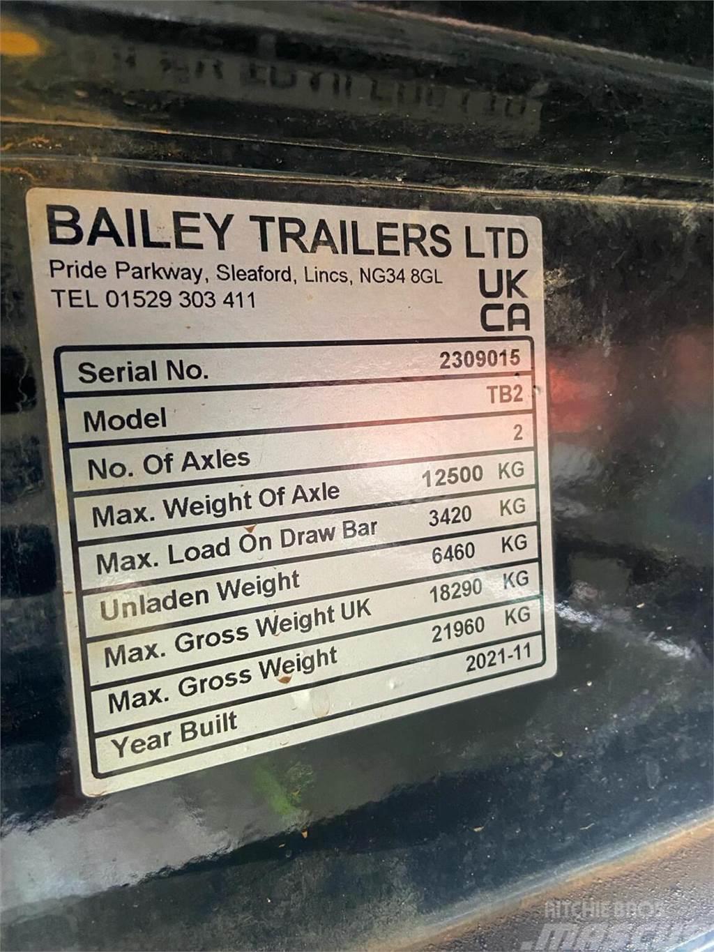 Bailey TB2 15T Mezőgazdasági Általános célú pótkocsik