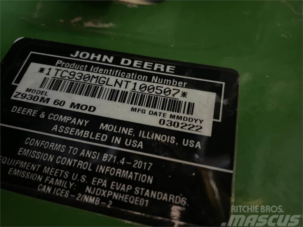 John Deere Z930M Nulla fordulósugarú fűnyírók