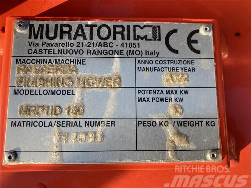 Muratori MRP1150 monteret med eurobeslag Vontatott pázsitnyírók