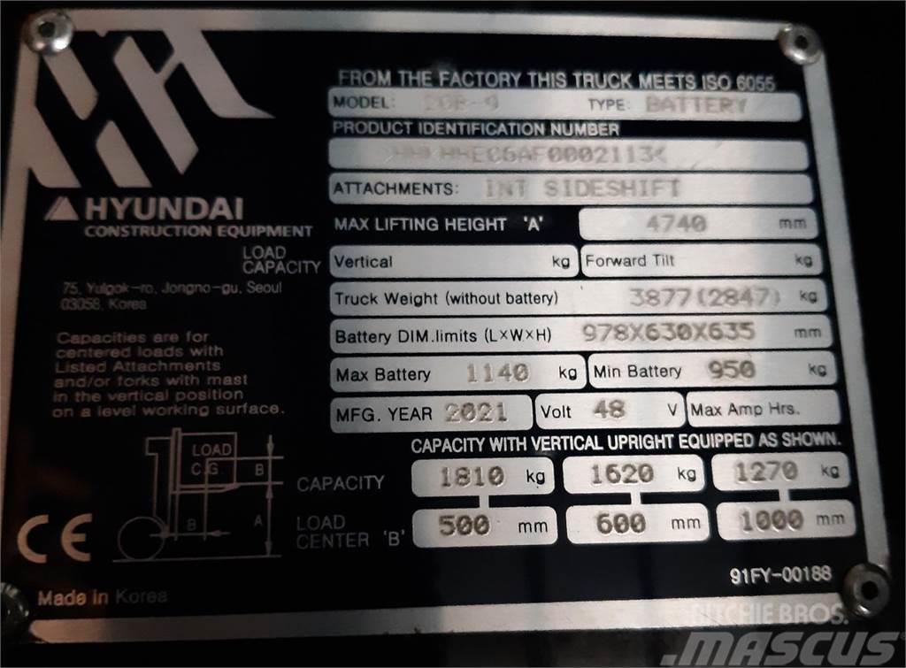 Hyundai 20B-9 TS470 Elektromos targoncák