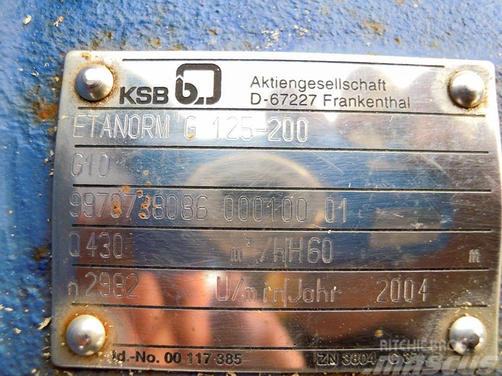 KSB ETANORM G 125-200 Vízpumpák