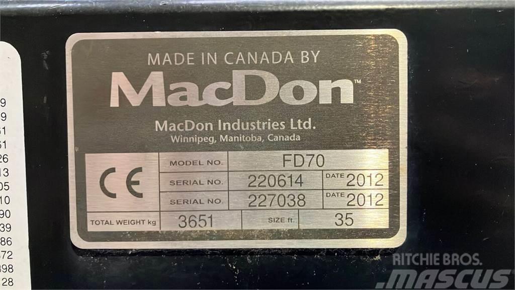 MacDon FD70 Kombájn tartozékok