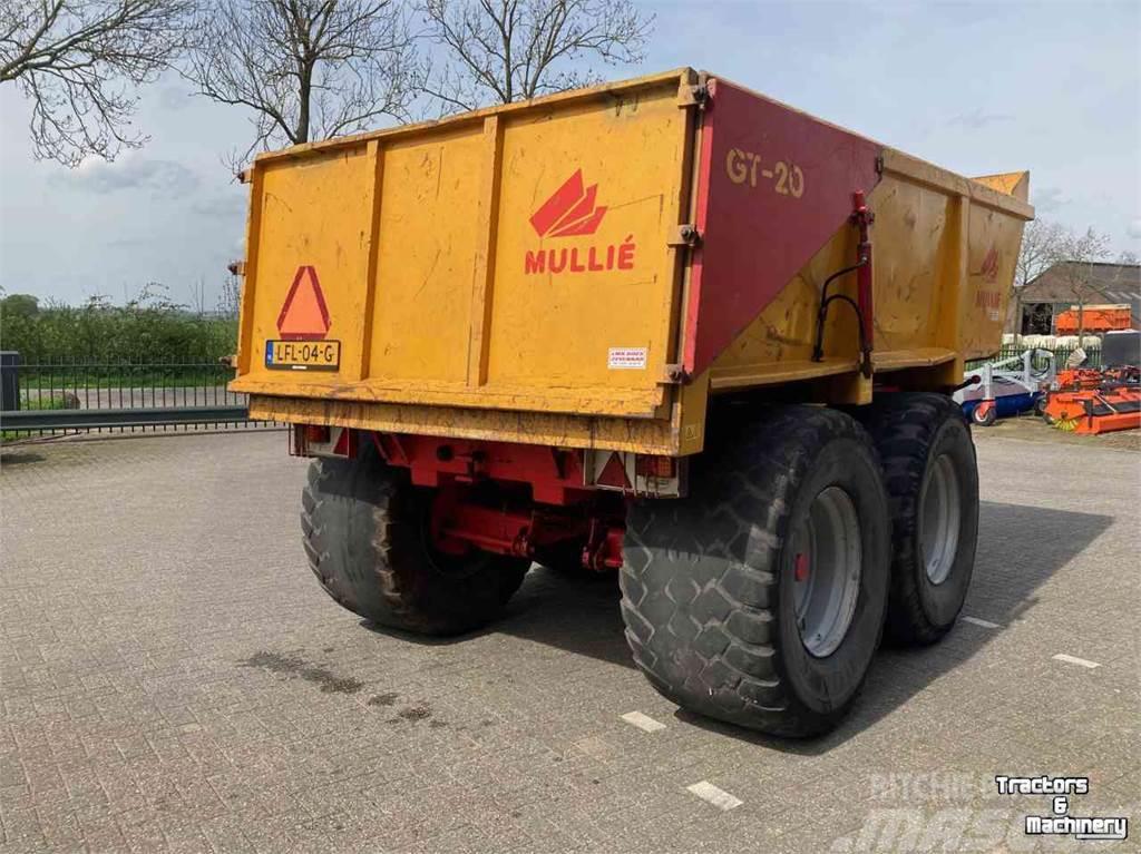 Mullie GT20 gronddumper zandkipper Billenő Mezőgazdasági pótkocsik