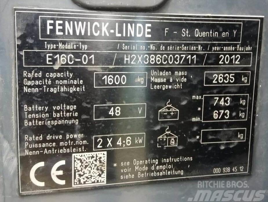 Fenwick E16C-01 Targoncák-Egyéb