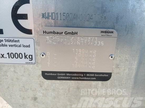 HUMBAUR HTK115024 TANDEM 3-SEITENKIPPER VERZINKT, Billenő pótkocsik