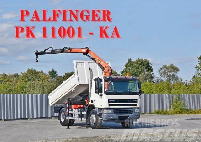 DAF CF 75.310 Kipper 4,30 m + KRAN * TOPZUSTAND Billenő teherautók