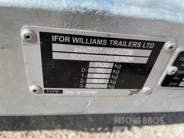 Ifor Williams 2Hb GH35, NEW NOT REGISTRED,machine transport824 Járműszállító pótkocsik