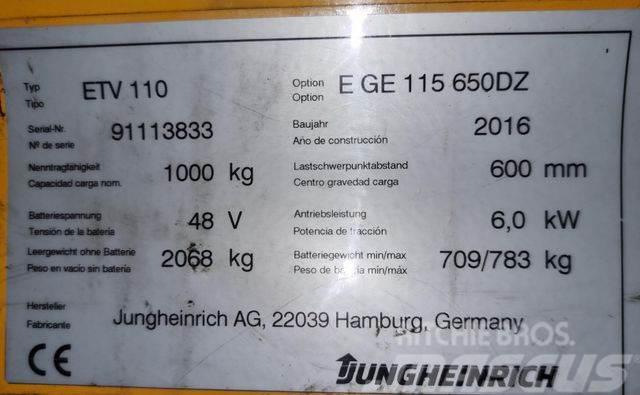 Jungheinrich ETV 110 - TRIPLEX - 6.500MM HUBHÖHE - NEUWERTIG Tolóoszlopos targonca