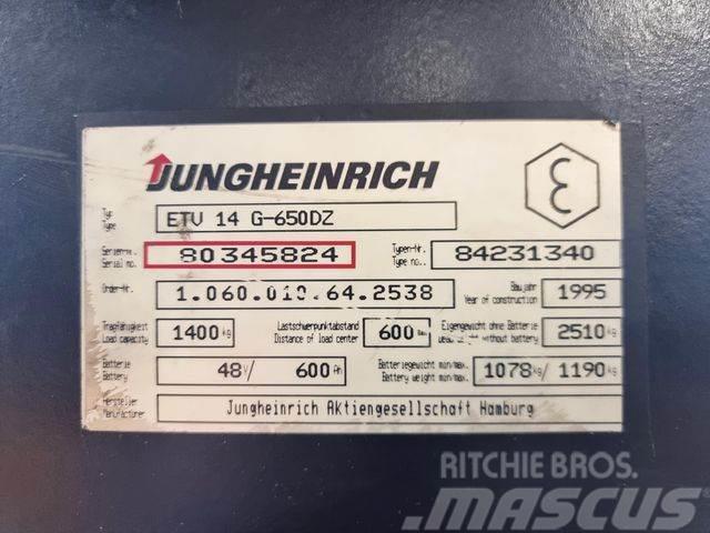 Jungheinrich ETV 14 - 6.2M HUBHÖHE - 5.083 STD. Tolóoszlopos targonca